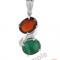 Gomed pendant store in silver